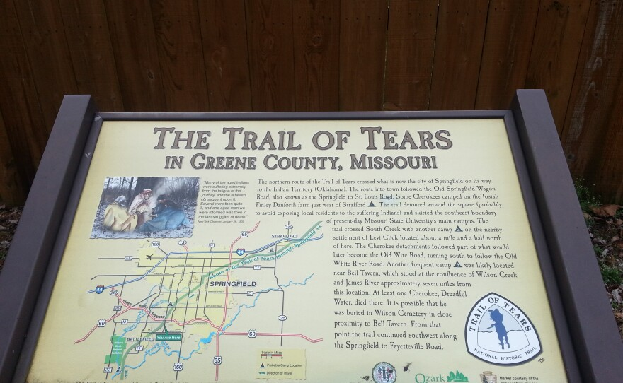 Trail of Tears Historic Marker